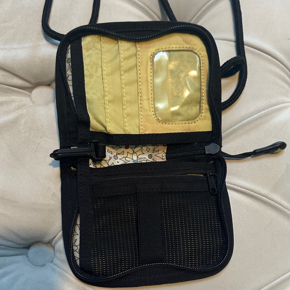 Sherpani Black Crossbody Bag with Floral Accent - Picture 3 of 3